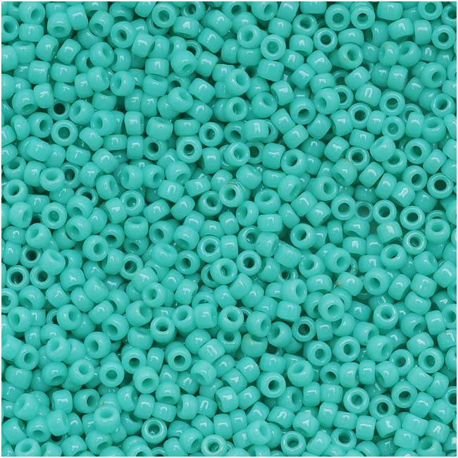 Toho Round Seed Beads 15/0 55 'Opaque Turquoise' 6 Gram Tube