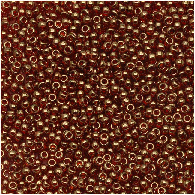 Toho Round Seed Beads 15/0 #329 'Gold Lustered African Sunset' 3g