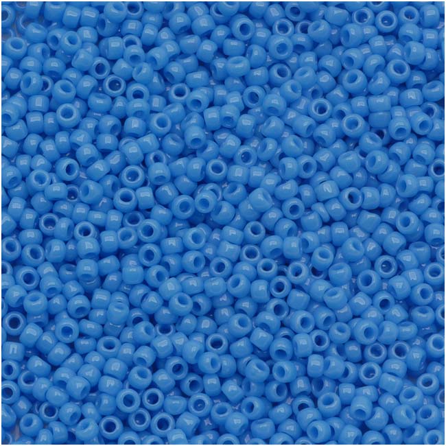 Toho Round Seed Beads 15/0 #43D 'Opaque Cornflower' 6g