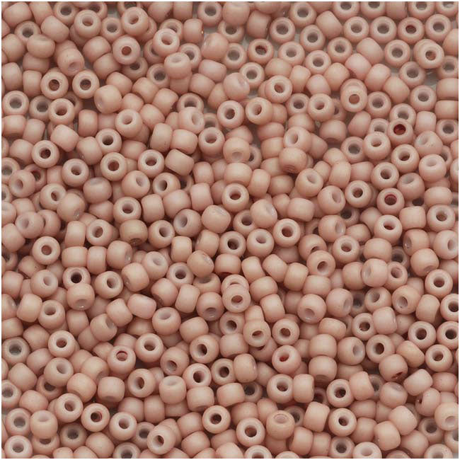 Toho Round Seed Beads 8/0 #764 'Opaque Pastel Frosted Shrimp' 10g