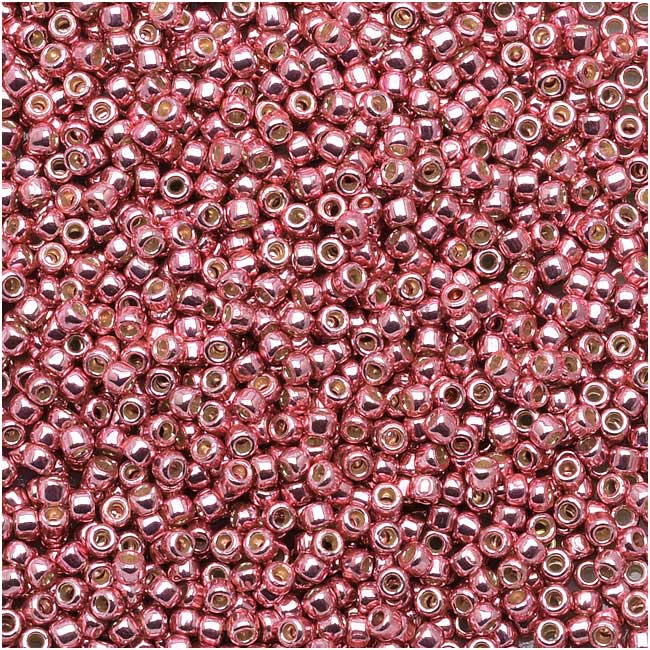 Toho Round Seed Beads 15/0 #PF553 - Permanent Finish Galvanized Pink Lilac (5g)