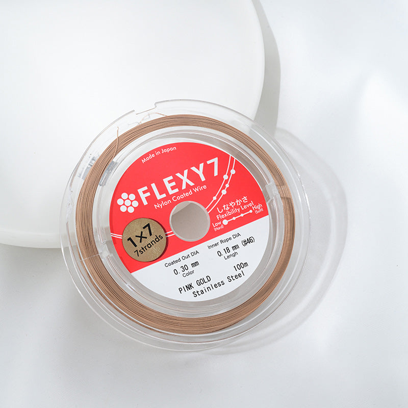 Rose gold FLEXY 7-strand jewelry soft wire steel wire