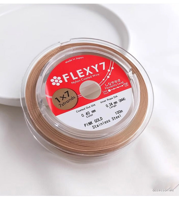 Rose gold FLEXY 7-strand jewelry soft wire steel wire
