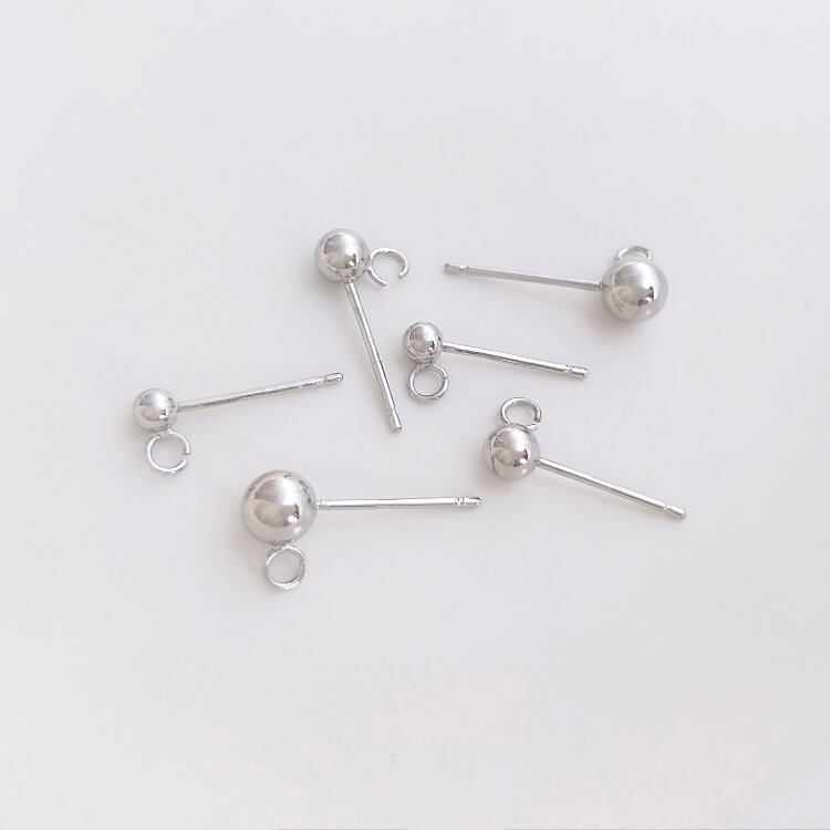 Open hoop studs 925 sterling silver