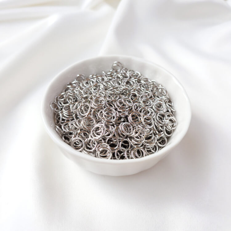 Opening ring 18K bag gold, silver, white gold single ring O ring C ring 50 pieces