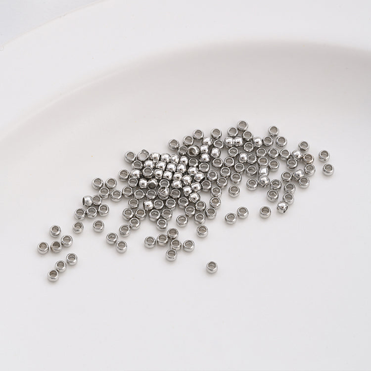 14K gold-plated platinum 18k gold and silver positioning beads 100 pieces
