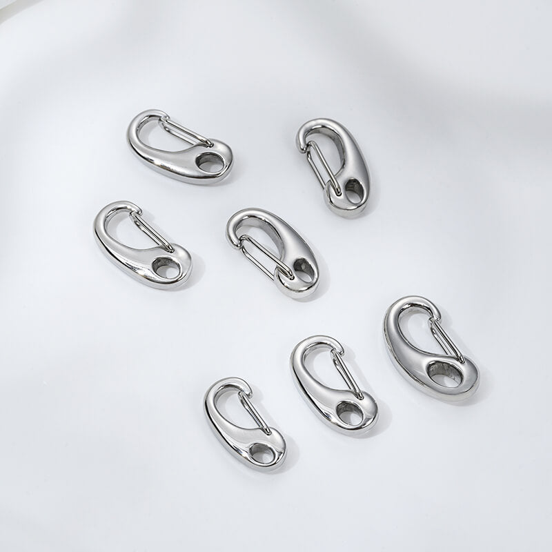 Titanium steel polished shrimp buckle egg-shaped lobster buckle