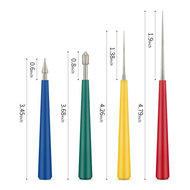 4-piece reamer set, bead reamer, adhesive plug reamer