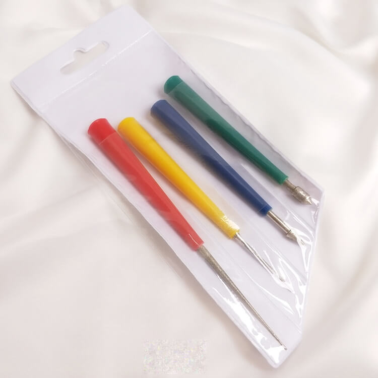 4-piece reamer set, bead reamer, adhesive plug reamer