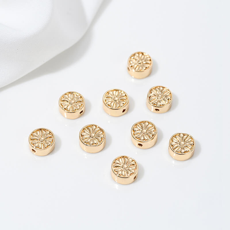 Cross four-leaf clover five-pointed star through-hole spacer beads watermelon beads