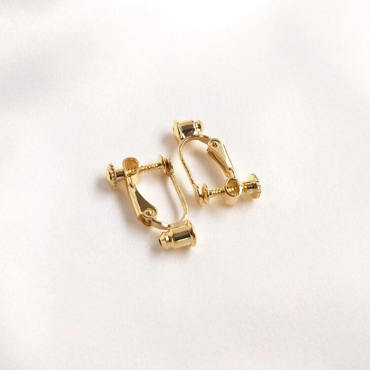 Earring Clip, Non Pierced Dangle Silicone Pad Clips for DIY Earrings, 14K Gold Plated&18k Gold Plated&White Gold