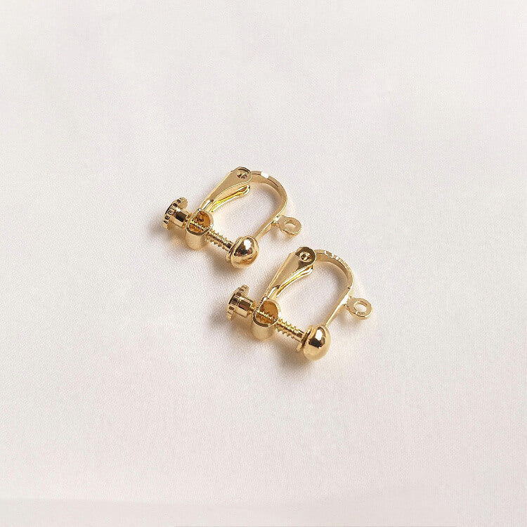 Earring Clip, Non Pierced Dangle Silicone Pad Clips for DIY Earrings, 14K Gold Plated&18k Gold Plated&White Gold