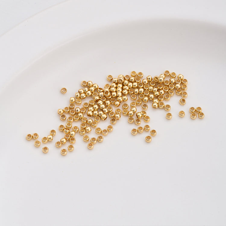 14K gold-plated platinum 18k gold and silver positioning beads 100 pieces