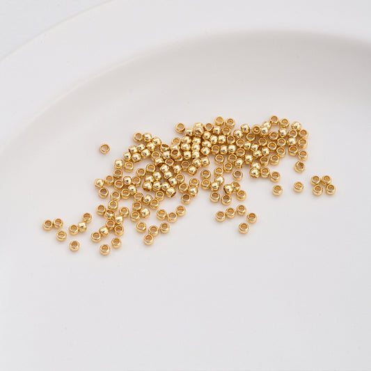 14K gold-plated platinum 18k gold and silver positioning beads 100 pieces