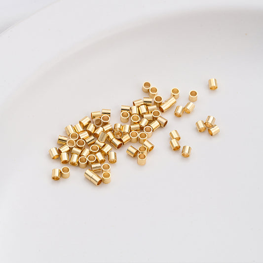 14K gold-plated platinum 18k gold and silver positioning tube 100 pieces