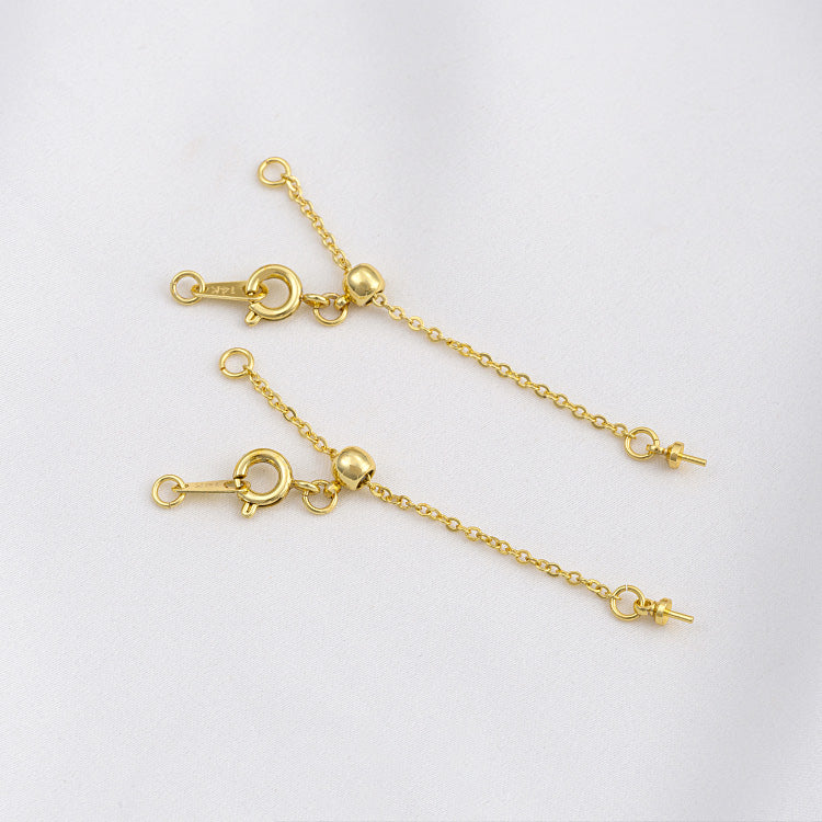 Tail chain, 6cm hanging sheep eyeball support telescopic, with opening ring