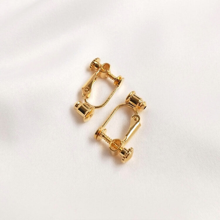 Earring Clip, Non Pierced Dangle Silicone Pad Clips for DIY Earrings, 14K Gold Plated&18k Gold Plated&White Gold