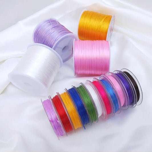 Beaded elastic cord 1 roll/10 meters,50 meters