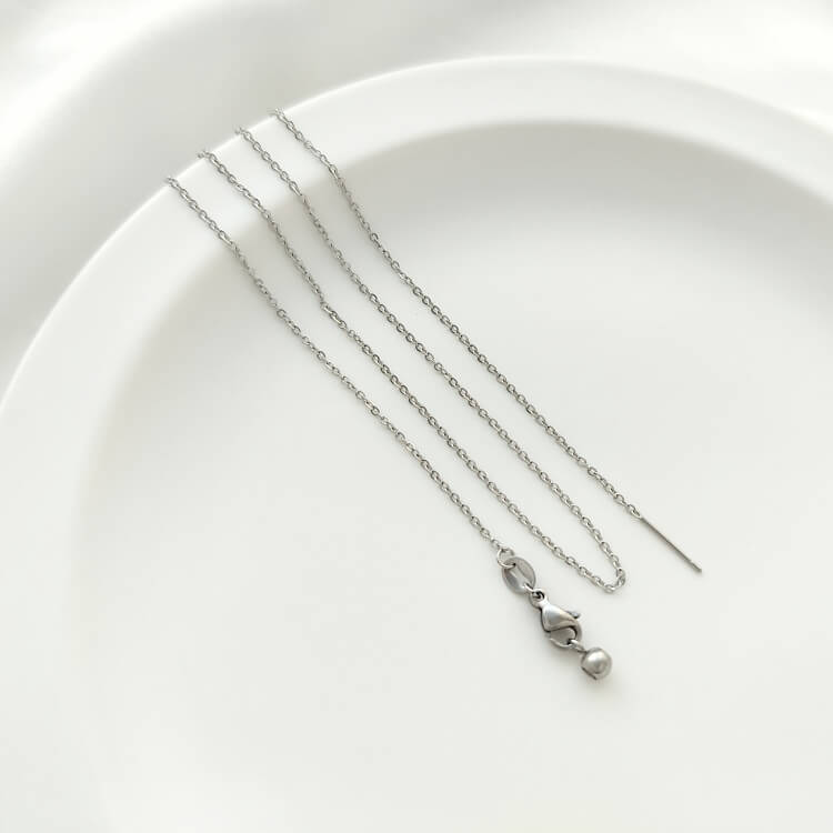 Gold steel O-shaped chain snake bone chain universal necklace