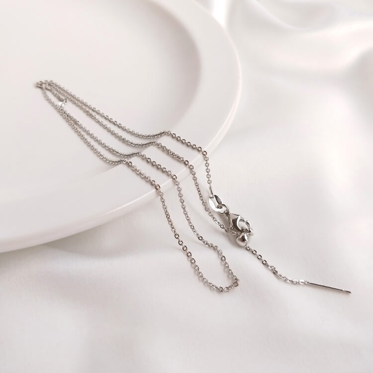 Copper 18K real gold white gold rose gold clavicle chain thin adjustable bracelet O-shaped universal chain