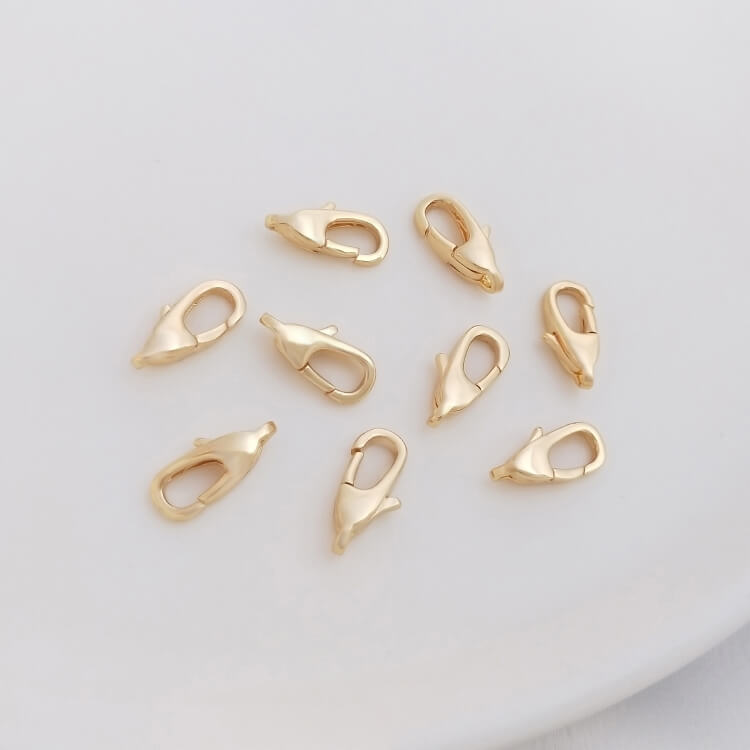 Fishtail, diamond, long horn, rotation, heart-shaped lobster clasp