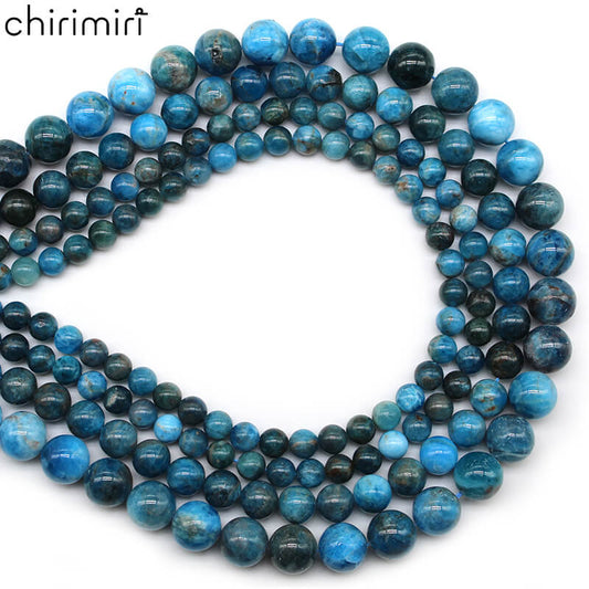 Apatite loose beads and round beads DIY handmade beads