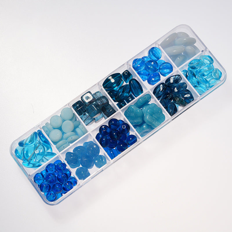 Czech Glass Beads – Preciosa 12-Color Box Set, DIY Jewelry Making Kit