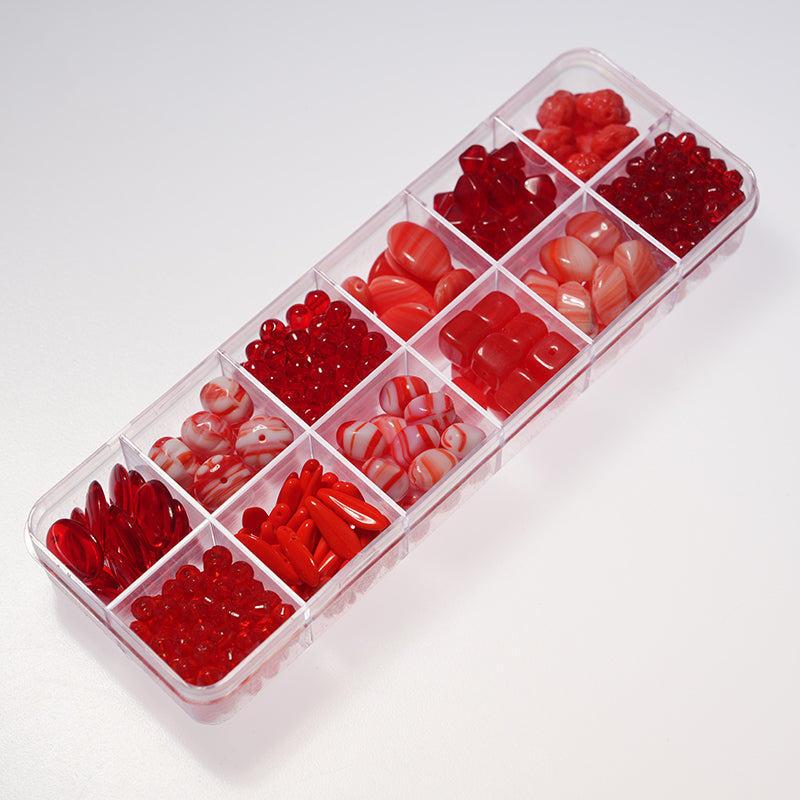 Czech Glass Beads – Preciosa 12-Color Box Set, DIY Jewelry Making Kit