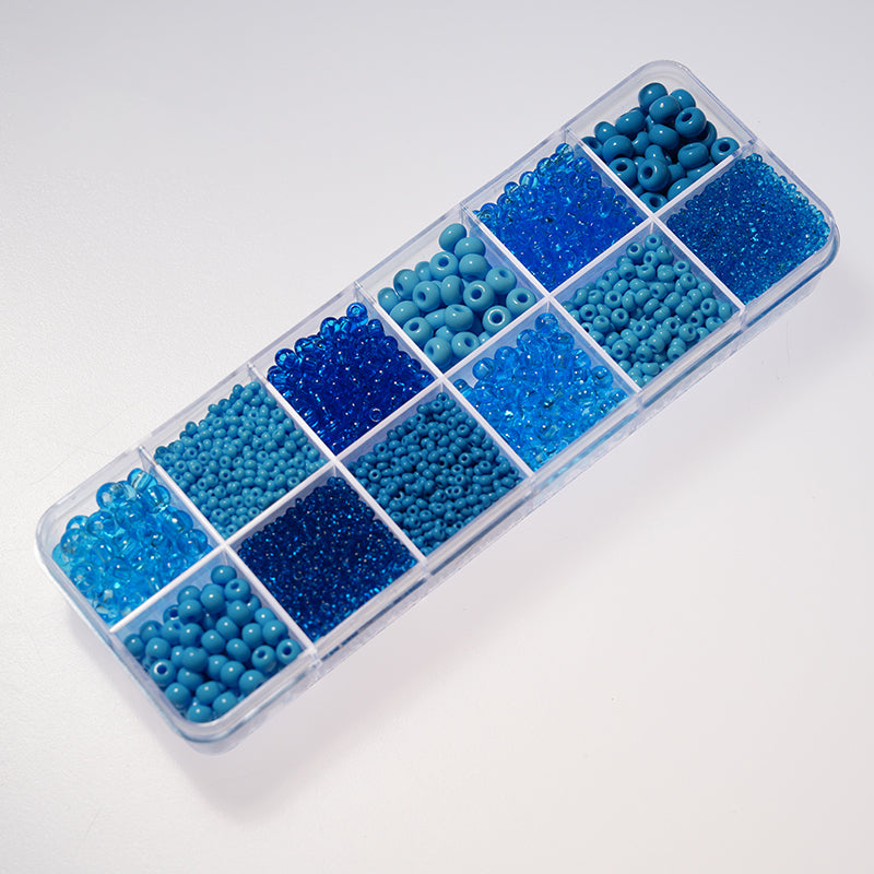 Czech Glass Beads – Preciosa 12-Color Box Set, DIY Jewelry Making Kit