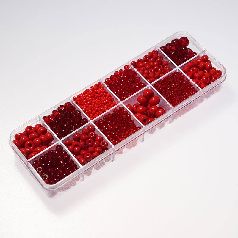 Czech Glass Beads – Preciosa 12-Color Box Set, DIY Jewelry Making Kit