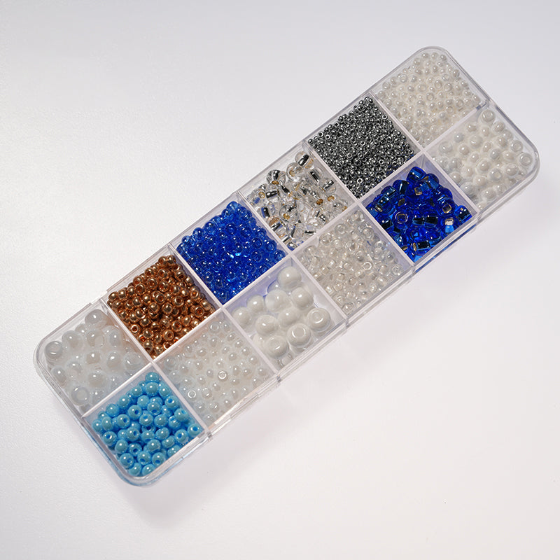 Czech Glass Beads – Preciosa 12-Color Box Set, DIY Jewelry Making Kit