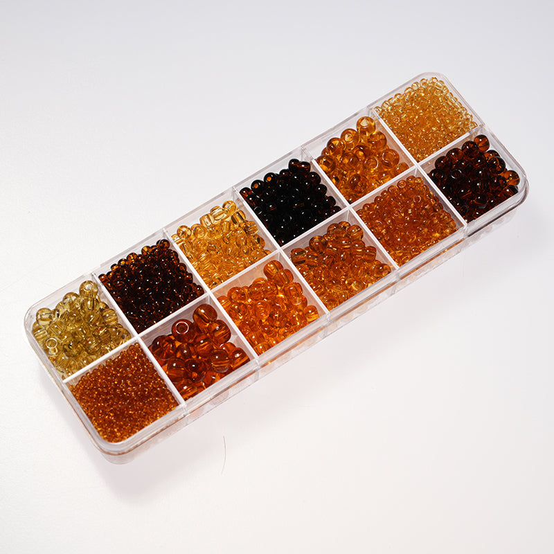 Czech Glass Beads – Preciosa 12-Color Box Set, DIY Jewelry Making Kit