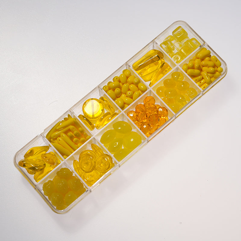 Czech Glass Beads – Preciosa 12-Color Box Set, DIY Jewelry Making Kit