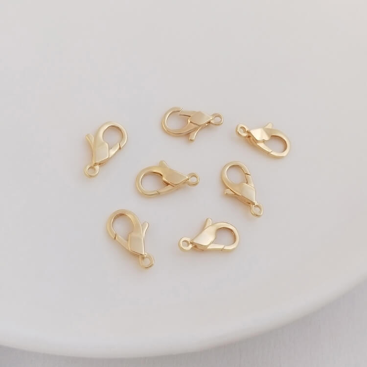 Fishtail, diamond, long horn, rotation, heart-shaped lobster clasp