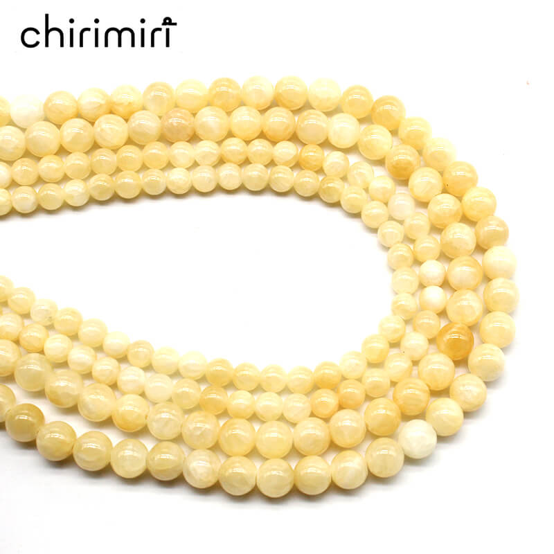 Beige jade DIY hand-woven crystal