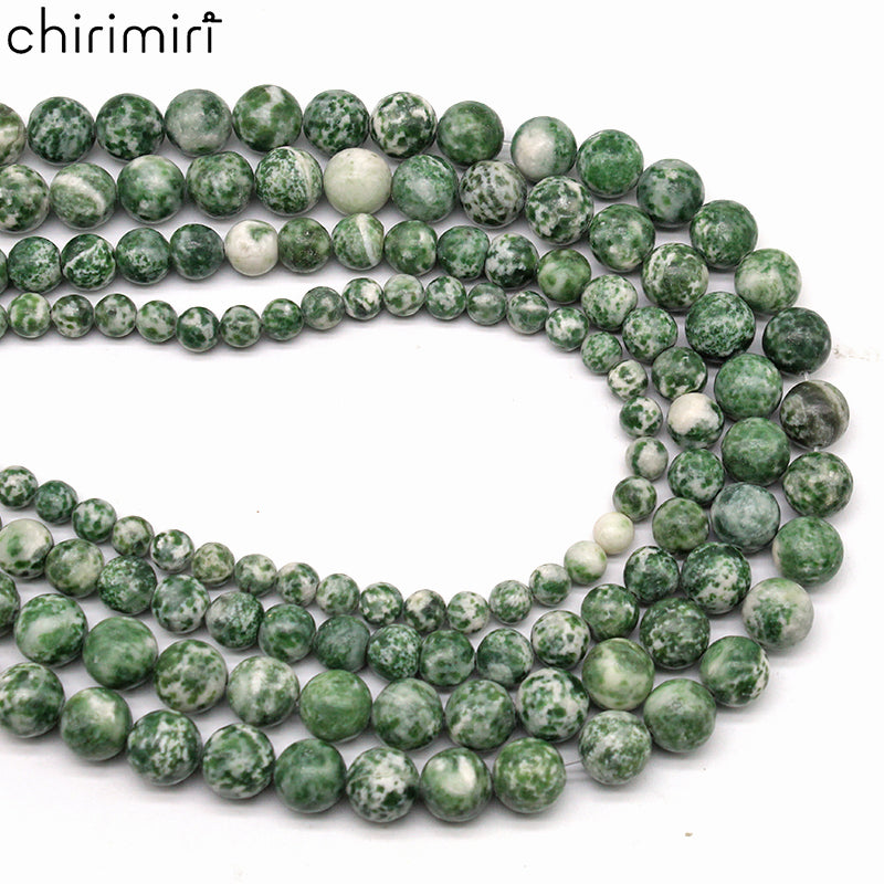Blue dot stone loose beads DIY hand-woven materials