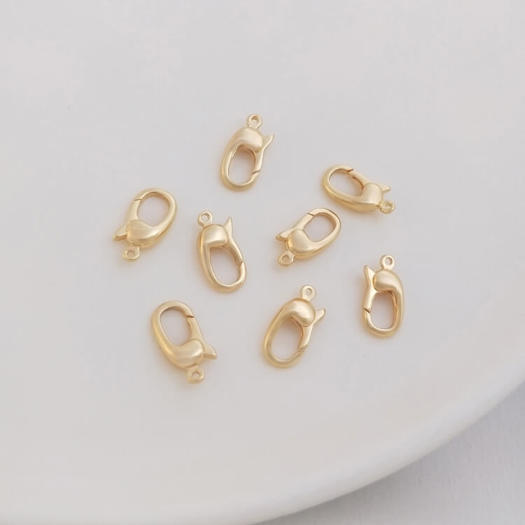 Fishtail, diamond, long horn, rotation, heart-shaped lobster clasp