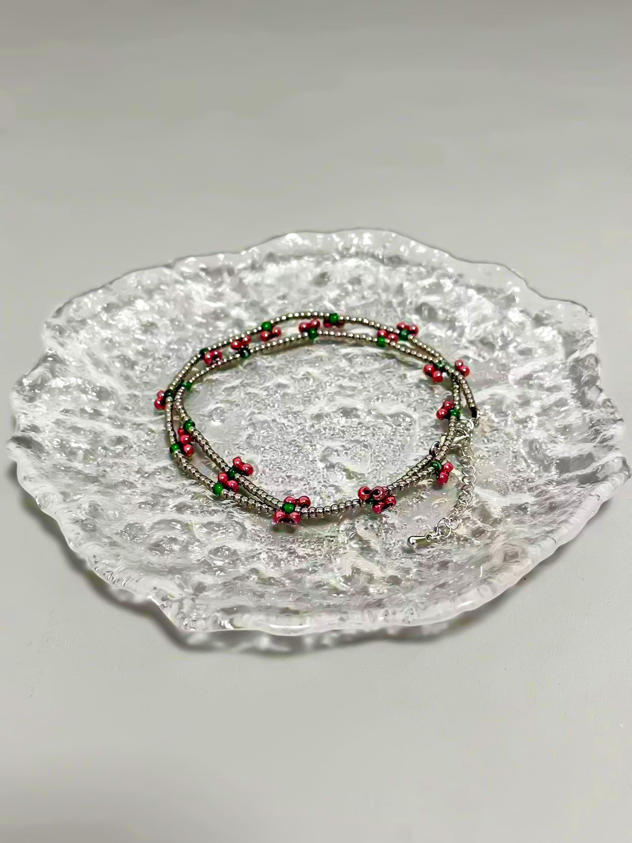 Chirimirijewelry DIY Handmade Beaded Cherry Necklace Thanksgiving Day Teenage Girl Accessories Summer Cute Funky Jewelry For Halloween Gifts Girlfriend Recommend