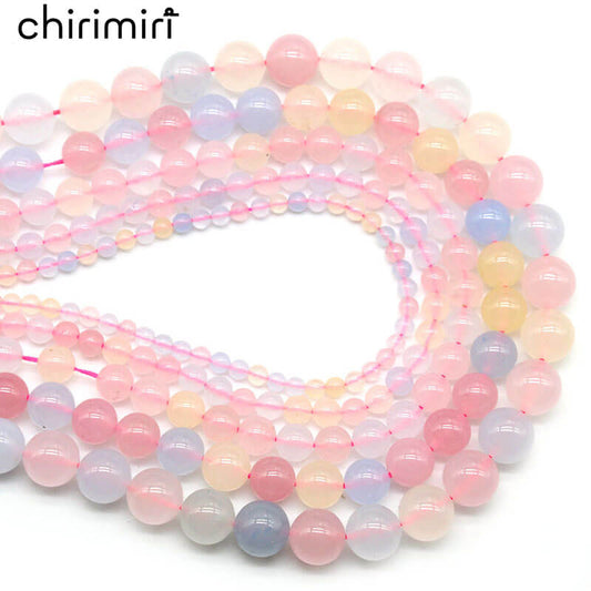 Colored Morgan chalcedony loose beads