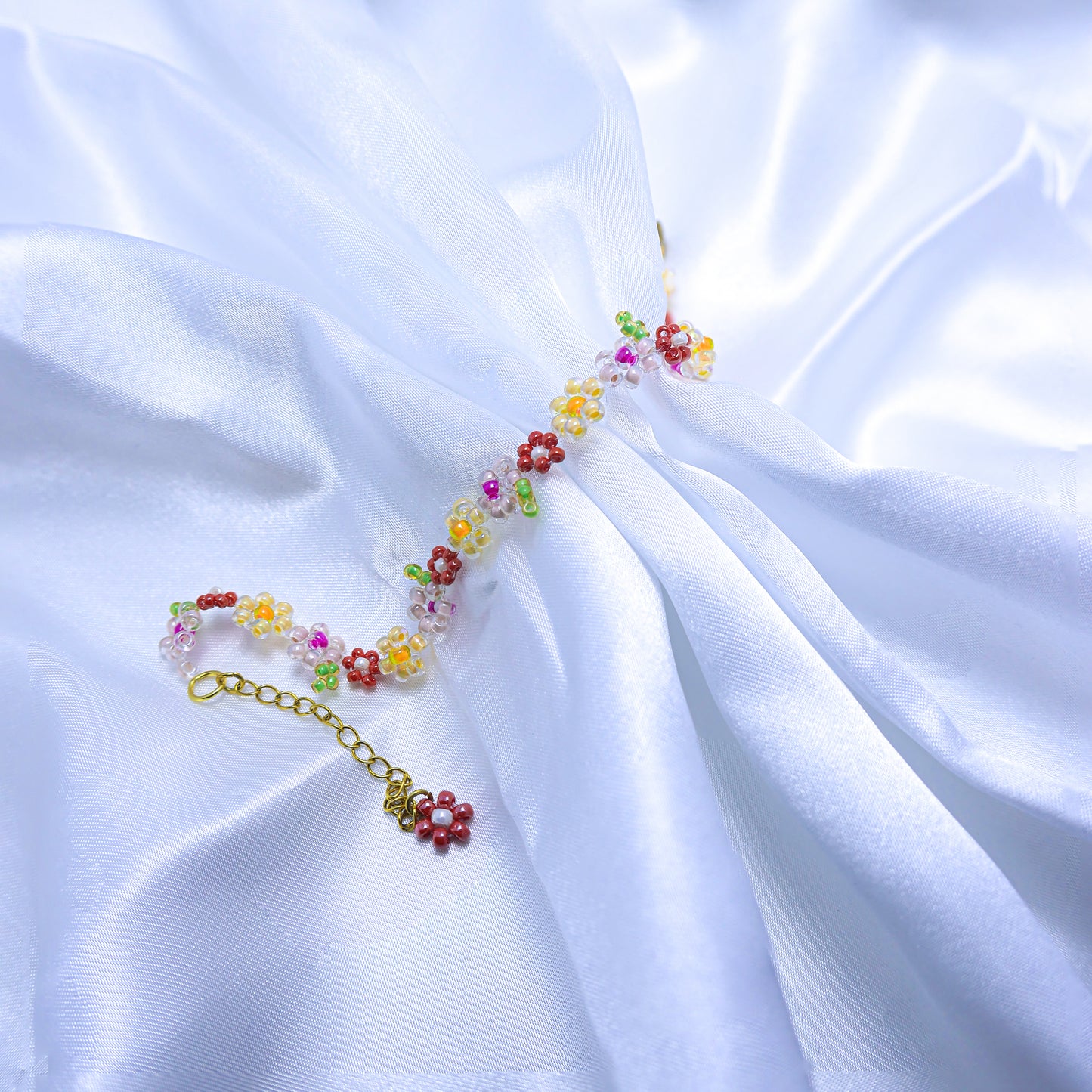 Chirimiri Handmade Colorful happy flower bracelet - Blooming Joy Series