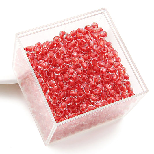 Crystal Glass Beads – Rhombus Red 4mm (100 pcs)