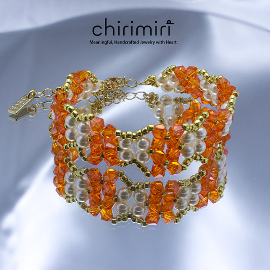 Chirimiri Handmade Crystal & Pearl Series Bracelet –  Apollo’s Muse Inspired