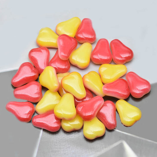 Czech Fruit Beads -Chalk White Pears 16x12mm,02010-48001(100 pcs）