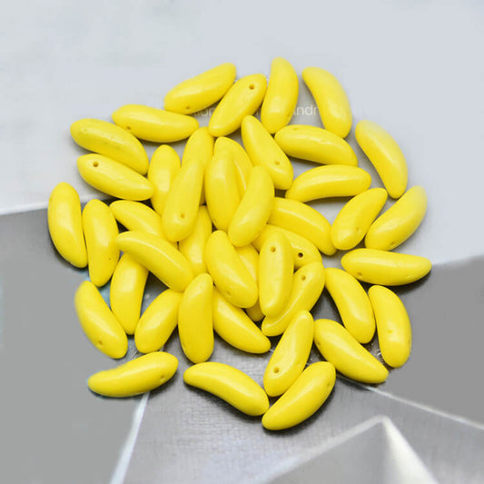 Czech Fruit Beads - Yellow Banana 6x17mm - 83130(300 pcs)