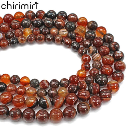Dreamy line agate loose beads crystal accessories