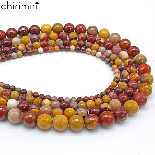 Egg yolk stone loose beads and round beads DIY hand-woven materials