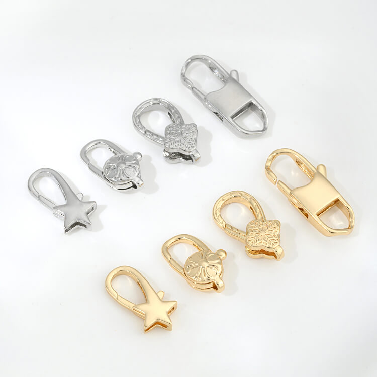 Five-pointed star four-leaf clover spring lobster clasp