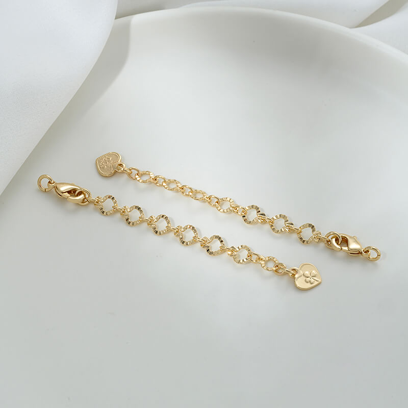 Lobster Clasp Extender, 14K gold-plated,white gold engraved portrait rectangular plate oval heart tag tail chain
