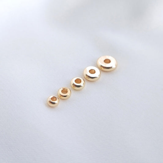 Gold-plated gold bead spacer bead flat sheet