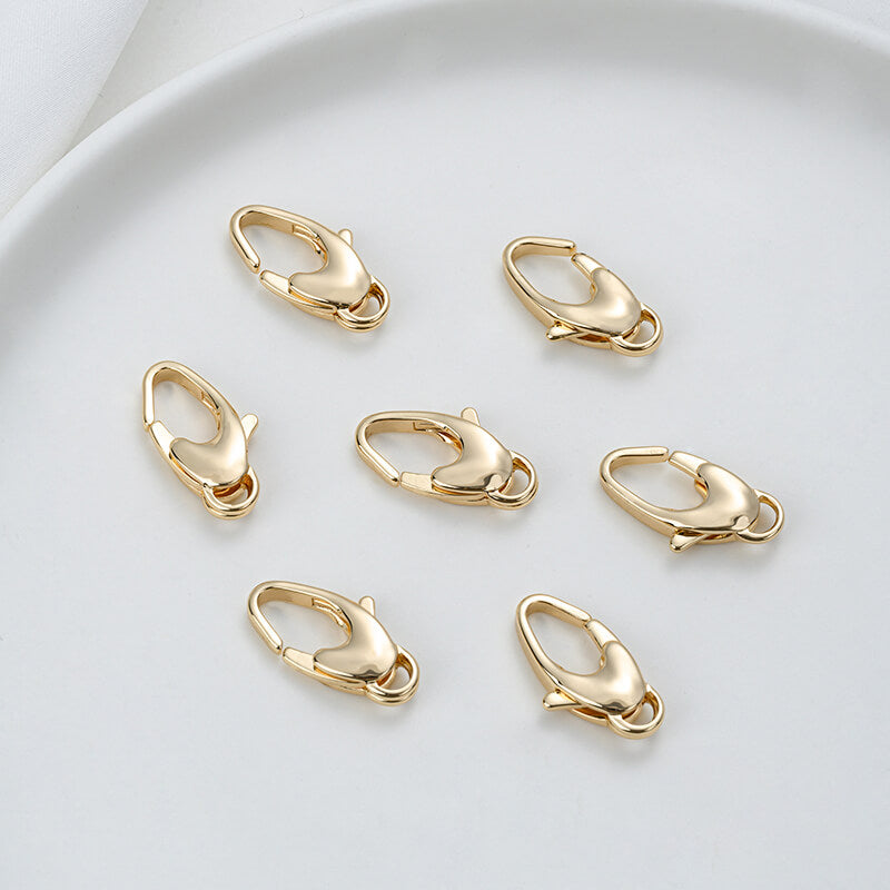 Titanium steel, ladle gold heart-shaped lobster clasp